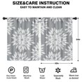 thumbnail image 2 of Blackout Kids Curtains,Gray and White Floral Pattern Childrens Insulated Curtains Set Of 2,Bedroom Essentials,Toddler Room Decor 42x54in(106x137cm), 2 of 5