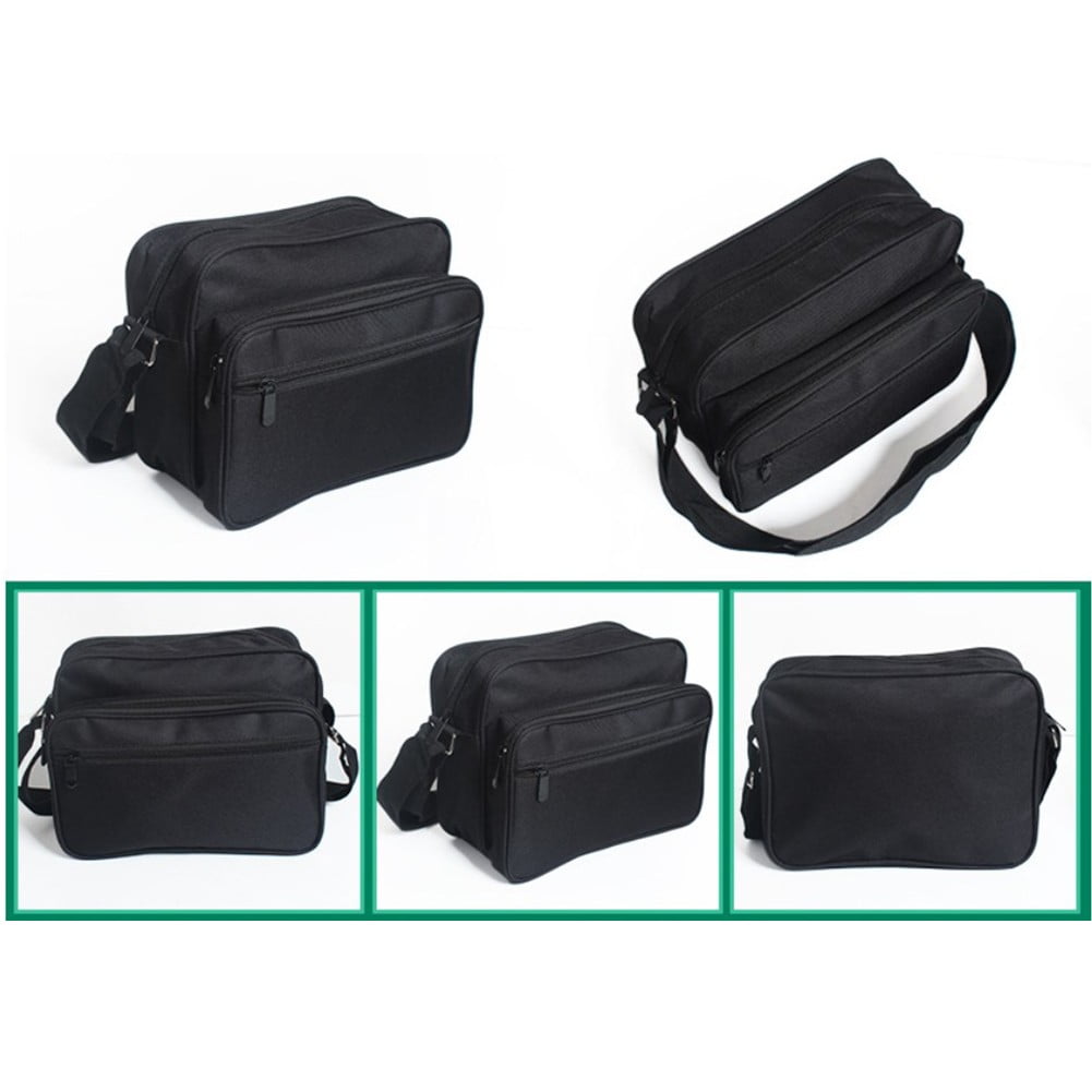 Oxford Canvas Chisel Tool Bag Multi-Functional Electrician Toolkit Shoulder Bag Black Smile Home