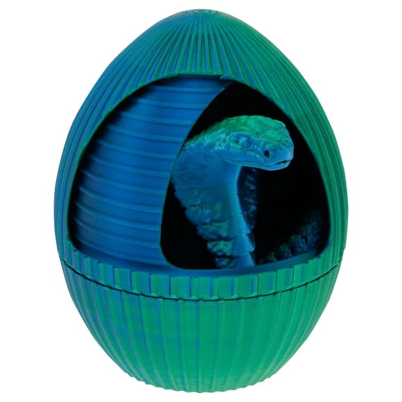 HLONK 3D Printed Dragon Egg Mystery Crystal Dragon Fidget Toys Articulated Dragon Home Desk Decor Easter Surprise Dinosaur Eggs Adults Fidget Toys for Autism/ADHD (Black Red) 3D Printed S
