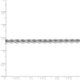 thumbnail image 5 of 14K White Gold necklace Rope chain 18 in 4 mm WG 4.0mm Regular, 5 of 5