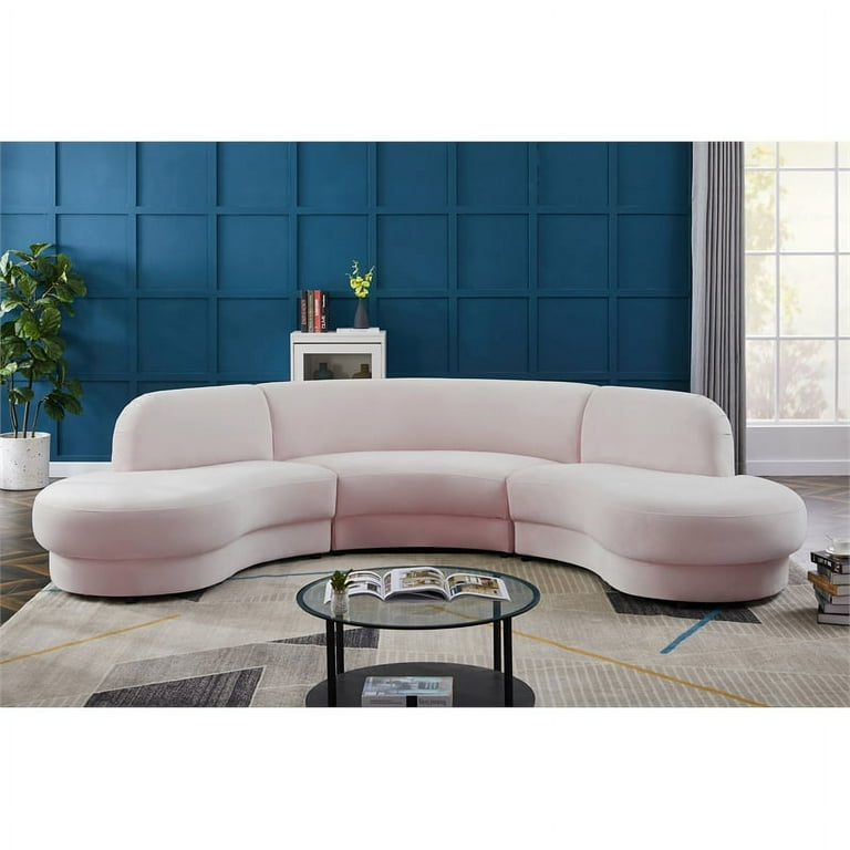 Meridian Furniture Rosa Velvet 3pc. Sectional Meridian Furniture Rosa Velvet 3pc. Sectional