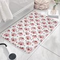 thumbnail image 3 of Pink Cow Strawberry Pattern Flannel Non Slip Door Rugs,Washable Door Mats Indoor,Decorative Door Mats,Dirt-Resistant and Absorbent Doormat for Entrance,Bedroom,Kitchen,Bathroom,23.5x16in(60x40cm), 3 of 5