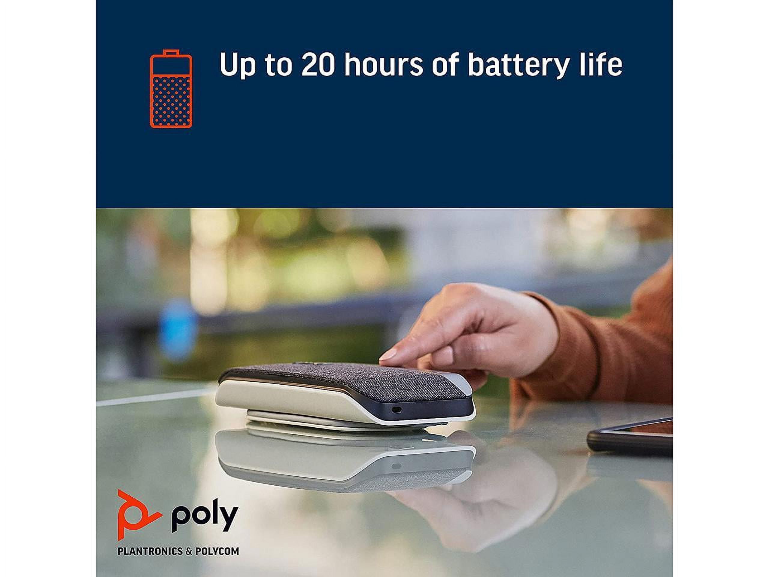 Poly Sync 20+ Portable Speakerphone, USB-C, Bluetooth for