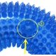 thumbnail image 4 of Pelota de juguete para perros con chirrido, duradera, para morder y masticar durante la dentición de cachorros, 5 pulgadas, anillo azul, 4 of 4