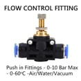 thumbnail image 2 of Pneumatic Push In Fittings Air Valve Water Hose Tube Pipe Connector Speed Joiner, 2 of 6