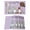Purple, variant on Happy Easter Placemats Set of 6, Cute Gnomes Eggs Spring Daisy Flowers Purple Placemats for Dining Table, Place Mats for Kitchen Tabletop, Waterproof Wipeable Dining Table Mats Set
