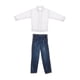 thumbnail image 1 of Ropa en miniatura a escala 1/12, traje de camisa blanca a la moda para muñecos de 6 pulgadas, modelo de figuras de acción, accesorios de vestir, 1 of 9