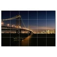 thumbnail image 1 of Bridge Picture Ceramic Tile Mural Kitchen Backsplash Bathroom Shower, 404356-M64, 1 of 3