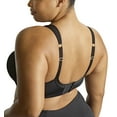 thumbnail image 2 of Sculptresse by Panache Activate Non-padded Underwire Sports Bra (9441),38E,Black/Chalk, 2 of 7