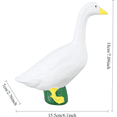 thumbnail image 3 of 2026 New Goose Statue, Large White Geese Duck Garden Statues, Resin Porch Goose Wild Goose Outdoor Lawn Statue Art Decor Ornament, 7" Outdoor Duck Ornaments Resin, 3 of 5