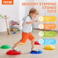thumbnail image 3 of STAWAY Pierres d'Équilibre pour Enfants - 6 Pcs Parcours d'Obstacles Sensoriels Antidérapants pour Jeu Intérieur et Extérieur, Amusant Coloré avec Cartes de Jeu, 3 of 9
