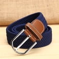 thumbnail image 1 of Kelon Ceinture en Solde Ceinture en Polyester Hommes Femmes Mode Ceinture de Taille Étroite Extensible Ceinture de Robe Ceinture de Pantalon Boucle Ceinture en Toile, 1 of 2
