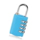 thumbnail image 2 of Cerradura codificada de aleación de Zinc, candado de combinación de seguridad para maletas, archivadores, azul cielo, 2 of 9