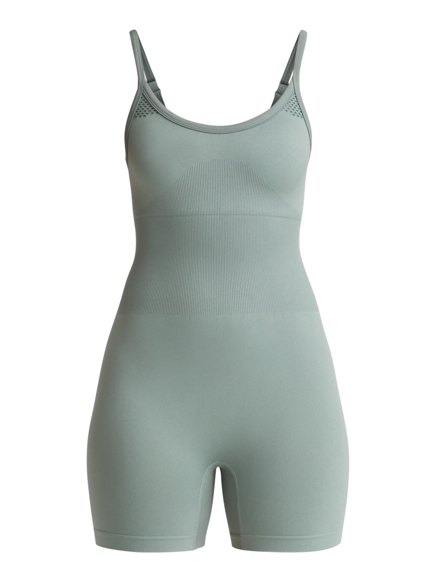 Avia Women's Seamless Body Mapping Mesh Romper, Sizes XS-XXXL