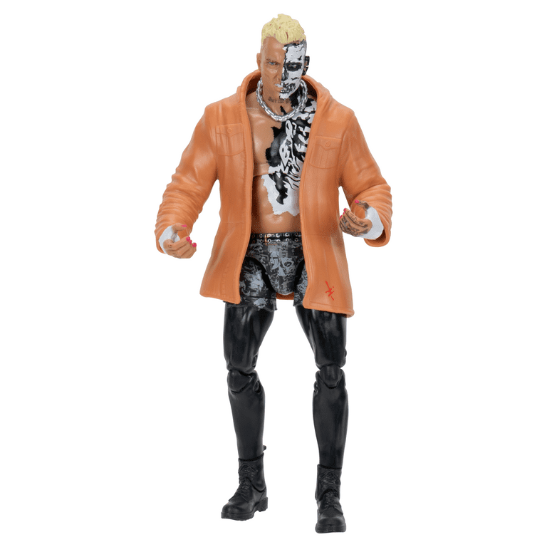 AEW Unrivaled Darby Allin 6 Inch Figure with Entrance Jacket Knee Pads Alternate Hand and AEW Championship Belt Walmart Exclusive Walmart