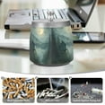 thumbnail image 6 of Yayeee Ashtray with Lid for Cigarette Smokeless Stainless Steel Home Ash Holder, Forest House, 6 of 7