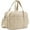 Beige, variant on Soft Corduroy Lunch Box for Women,Insulated Lunch Bag with Shoulder Strap Handle Strap,Cute Corduroy Cooler Bags for Work,Picnic