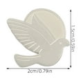 thumbnail image 4 of HEANUJJ White Stainless Steel Peace Pin with Unique Fashion Design for Stylish Accessories and Home Decor, 4 of 8