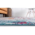 thumbnail image 5 of Unique Loom Starlight Collection Area Rug - Sirius (7' Round Blue and Multi/Gray), 5 of 7