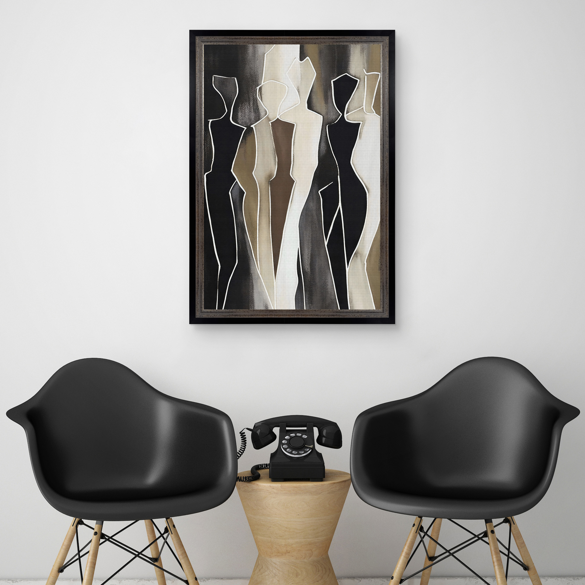 Shapes Framed Canvas