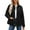 Black, variant on HAiming Womens Padded Quilted Jacket Lapel Button down Long Sleeve Outwear Winter Warm Coats with Pockets