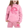 thumbnail image 3 of Kids Sweatsuit Set for Girls 2PC Long Sleeve Printed Hooded Sweatsuits Pullover and Active Jogger Pants Warm Fall Winter Clothes 8-9 Years Boy Clothes Boys Girls Fashion, 3 of 3