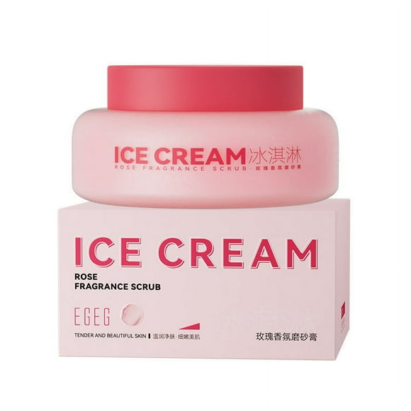 FcBaudy Body Scrub,Exfoliating Body Scrubber Rose Scrub Cleansing, Moisturizing, Softening Skin Care, Exfoliating, Restoring Softness Scrub Cream