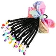 thumbnail image 3 of Bow Braid Wig Ponytail Beading Braided Ponytail Hair Extension Accessory, 3 of 9