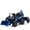 blue, variant on SaveJoy 24V Kids Construction Tractor with Excavator & Dump Truck Attachments, Parent Remote, 3-Speed, Music for Outdoor Fun, Blue
