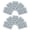 Light Gray, variant on Women's 3 Rows 2 Hooks Underwear Bra Extender Brassiere Extension Hooks Strap Adapter Light Blue-2 5