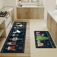 thumbnail image 4 of Merry Christmas Kitchen Rugs and Mats Set of 2,Nutcrackers Xmas Winter Holiday Sink Floor Mat Non Skid Washable for Home Farmhouse Christmas Decor 17"x47"+17"x30", 4 of 6