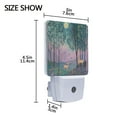 thumbnail image 4 of Yayeee LED Night Light for The Home Plug in With Light Sensors 2 Pack, Purple Forest Scene, 4 of 6