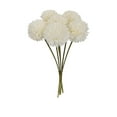 thumbnail image 2 of up to 50% Off Latrodar Fake Flowers in Vase Hydrangea Simulated Table Tennis Chrysanthemum Plant Fake Flower Bundle Tear Resistant Decoration Ornament White 11.6x7.6 Inch, 2 of 5
