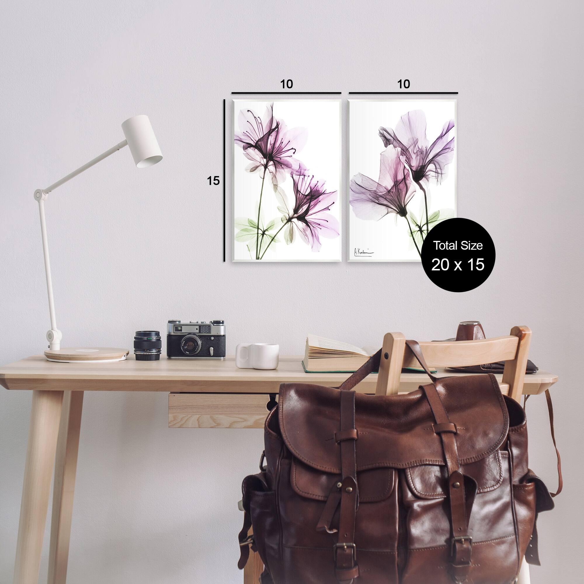 Stupell Industries Purple Flower Bloom Design Wall Plaque by Albert Koetsier