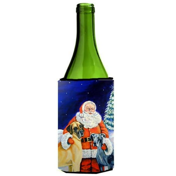 Santa Claus With Great Dane Wine bottle sleeve Hugger