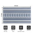 thumbnail image 5 of Blue and White Geometric Striped Pattern Door Rugs,Washable Non Slip Door Mats Indoor,Decorative Door Mats,Entry Mat Indoor for Entrance,Bedroom,Kitchen,Bathroom,17"x30", 5 of 6