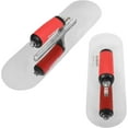 thumbnail image 7 of Goldblatt 2 Pieces Pool Trowel Stainless Steel with Soft Grip Handle, Includes 16'' x 4-1/2'' & 14'' x 4'' Finishing Trowels Set, Lightweight Alloy Mounting, Round End, 7 of 7