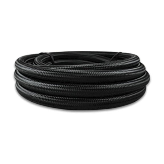 Vibrant Performance 20ft Roll Black Nylon Braided Flex Hose