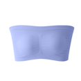 thumbnail image 2 of Strapless Bras for Women Non Slip Wireless Padded Bandeau Comfort Tube Top Bras Purple M, 2 of 3