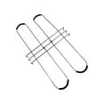 thumbnail image 4 of Headstone Flower Saddle Bendable Galvanized Metal Sturdy Cemetery Saddles Graves, 4 of 8