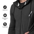 thumbnail image 2 of Hayabusa Men's Zip-Up Performance Hoodie - Black, 2X-Large, 2 of 6