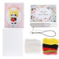 thumbnail image 1 of Kit de fieltro de aguja, suministros de fieltro de lana, muñeco de peluche de Animal, material de fabricación DIY, 124 # Ratoncito, 1 of 5