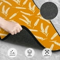 thumbnail image 3 of Fuzoiu Autumn Orange Wheat Print Carpet Floor Mats for Car,Car Foot Mat Set,Universal Fit 4 Piece Mat Pad Set,Fits Most Cars Trucks Vans Sedans SUV Auto Carpet Mat Se, 3 of 7