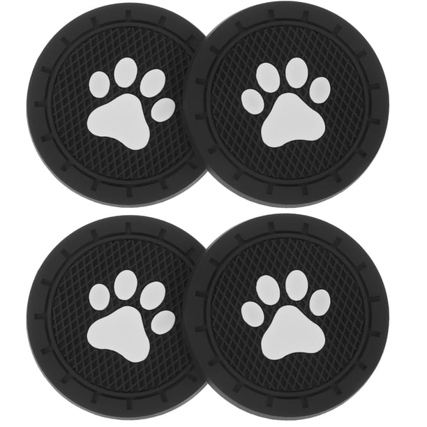 Posavasos de PVC con forma de pata para coche, posavasos con inserción automática, portavasos Interior para coche, 4 Uds.