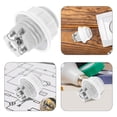 thumbnail image 3 of CUITING 2pcs Ceramic Lamp Holder Base Thread Light Socket Adapter for Lamp Repair Parts Light Fixture Replacement Lamp Accessories E14, 3 of 8