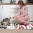 thumbnail image 3 of Paw Prints and Bones Kitchen Rugs Sets Of 2,Anti Fatigue Kitchen Mat Rugs Non Slip Washable,Decorative Kitchen Floor Mats for Kitchen,Sink,Laundry,17"x30"+17"x47", 3 of 7
