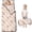 Cow and Ice Cream Beige Pattern, variant on Cow and Heart White Pattern Toddler Nap Mat with Pillow & Blanket, Soft Sleeping Mat for Preschool Daycare Travel Sleepovers