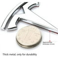 thumbnail image 3 of 3D Metal Car Stickers and Decals Emblem Badge T Logo Tesla Fit,Silver, 3 of 5