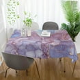 thumbnail image 5 of Coolnut Outdoor & Indoor Rectangle Tablecloth,Blue Purple Marble Texture Dinner Table Cover for Patio, Picnic, Holiday Party 60x90In, 5 of 7