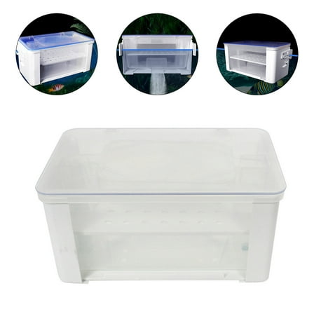 UPOUART Fish Tank Filter Box White One Multi Layer Filtration for Home Aquarium Use
